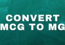 Convert Mcg to Mg